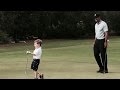 Tiger Woods gets inspirational golfing lesson from 3-year-old